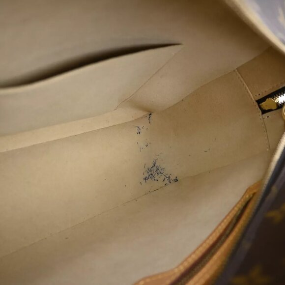 LOUIS VUITTON LV Logo Cite GM Shoulder Bag Monogram Leather Brown M51181 20EA317 - Picture 6 of 16